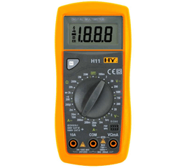 H11數(shù)字萬用表
H11手持式數(shù)字萬用表3又1/2自動量程數(shù)字多用表:直流電壓:200m/2/20/200V±0.5%,1000V±0.8%
http://www.0n7.net